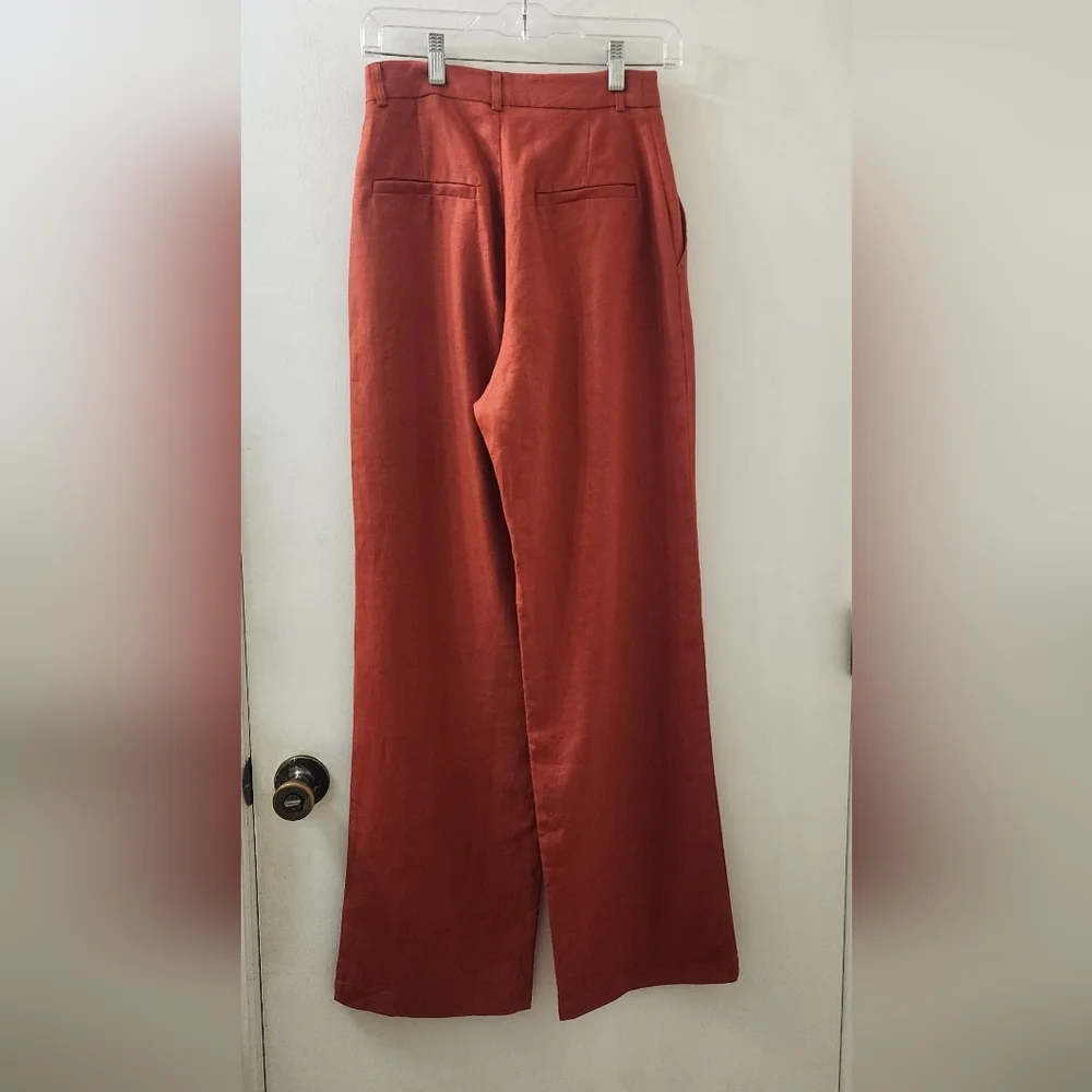 Reformation Women's Pants, Size‎ 0, 100 % Linen.